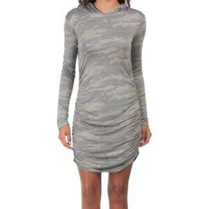 Cute Juniors Women Hooded Jersey Dress Size S